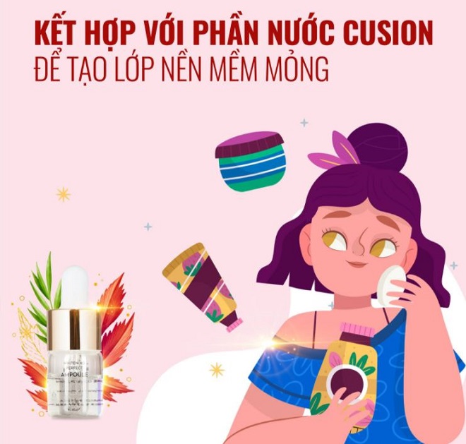 ket hop ampoule hanvely voi phan am cusion - Ampoule Hanvely Hàn Quốc chính hãng có hiệu quả không?